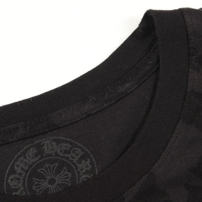 セメタリークロス 総柄 ホースシューポケット付き 半袖Tシャツ コットン ブラック クロムハーツ