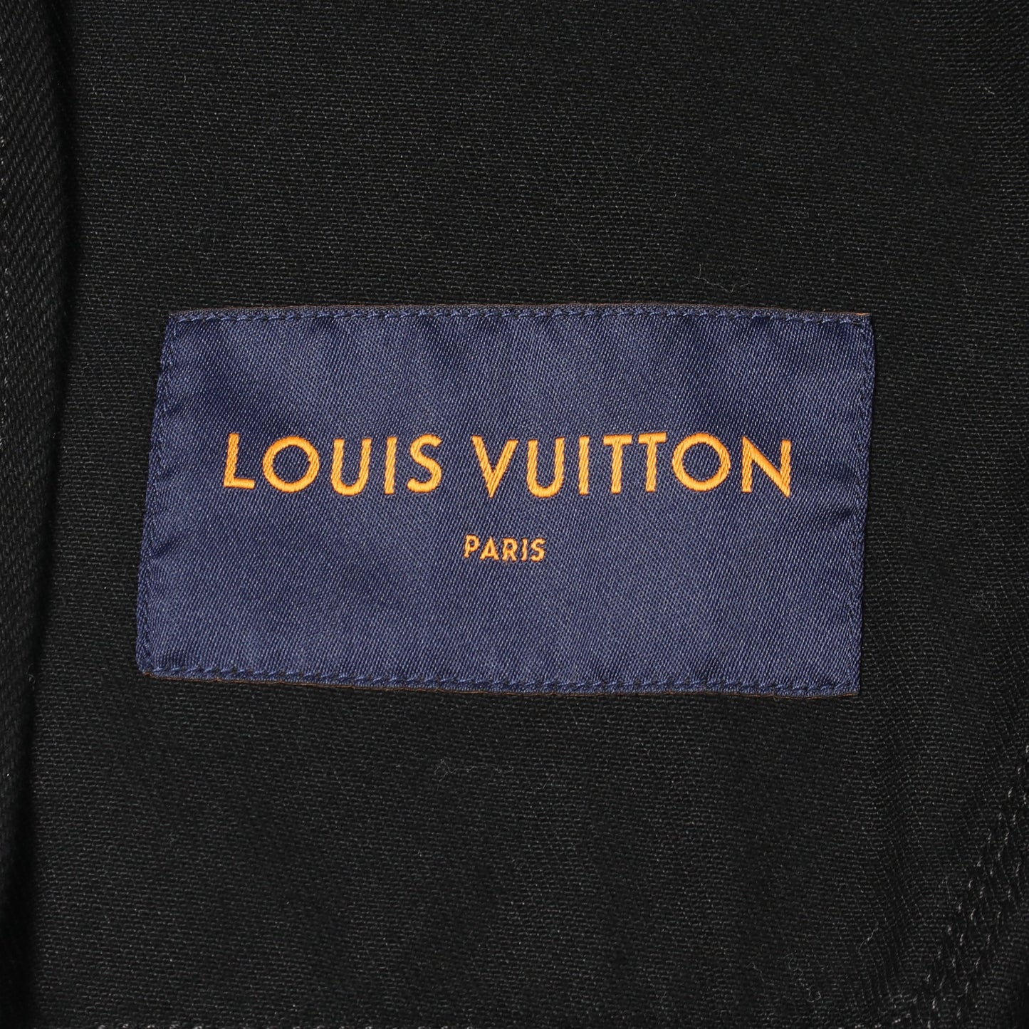 モノグラム エンボス加工 フード付き ジャケット コットン ブラック ルイヴィトン アウター LOUIS VUITTON