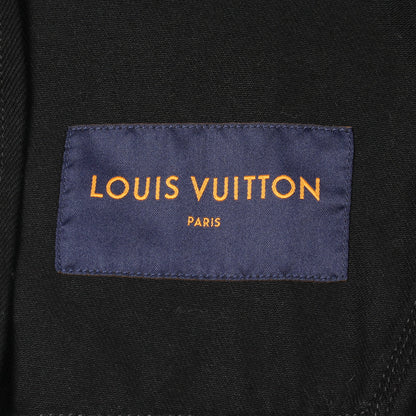 モノグラム エンボス加工 フード付き ジャケット コットン ブラック ルイヴィトン アウター LOUIS VUITTON