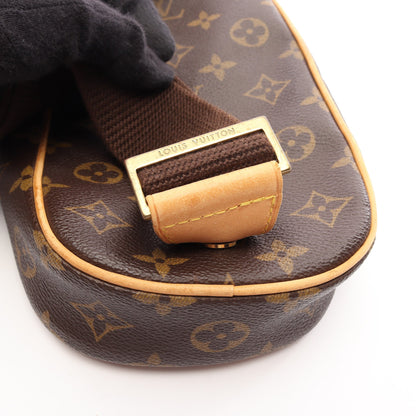 ポシェットガンジュ モノグラム ボディバッグ PVC レザー ブラウン ルイヴィトン バッグ LOUIS VUITTON