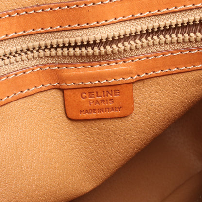 マカダム ハンドバッグ PVC レザー ダークブラウン ブラウン セリーヌ バッグ CELINE