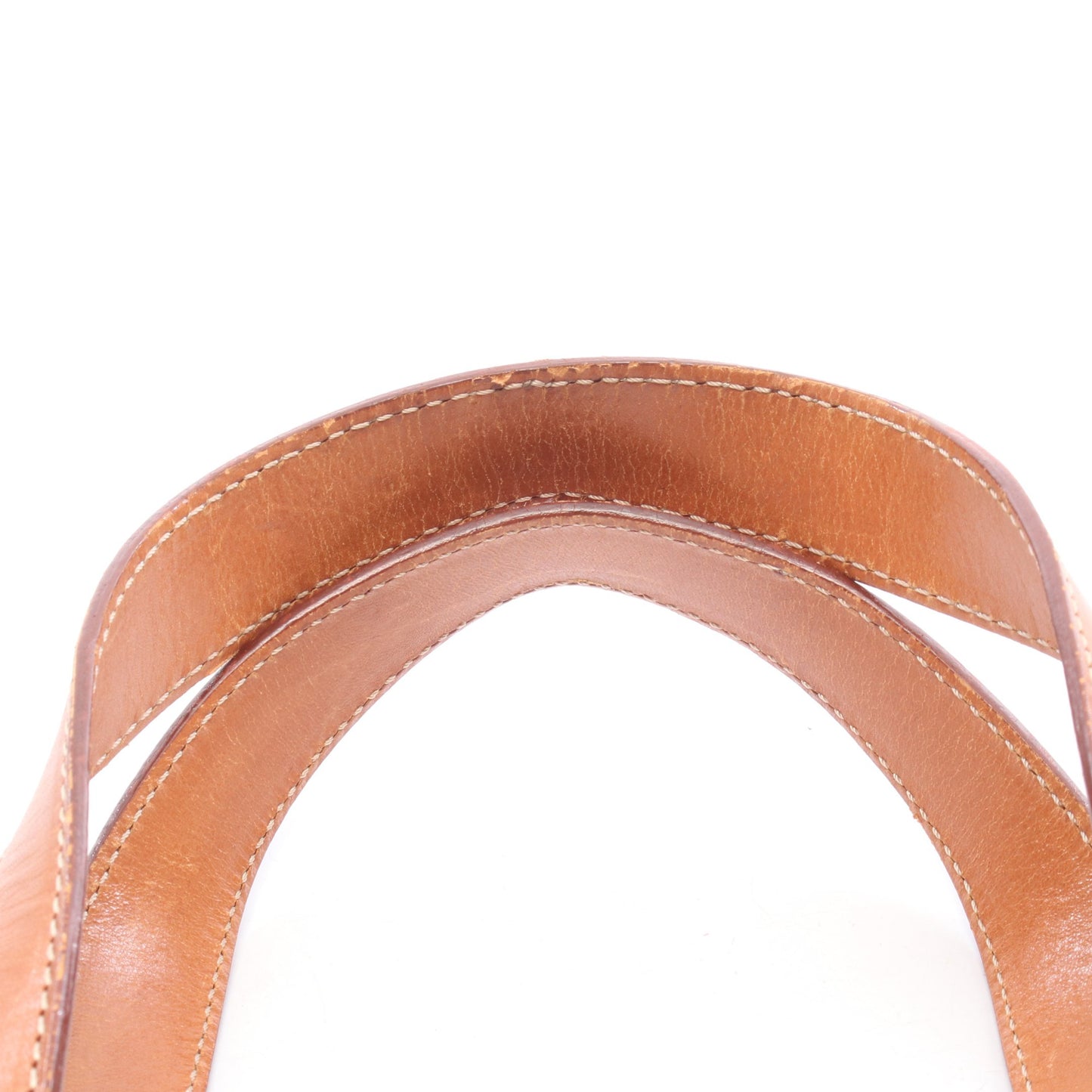 マカダム ハンドバッグ PVC レザー ダークブラウン ブラウン セリーヌ バッグ CELINE