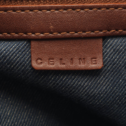 ブギーバッグ パリマカダム ハンドバッグ デニム レザー ネイビー ブラウン セリーヌ バッグ CELINE