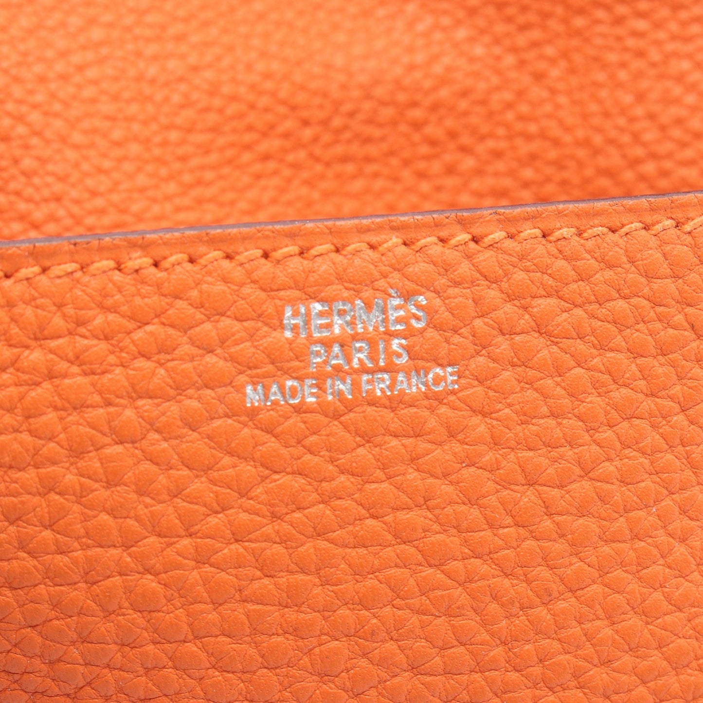 ポシェットグリーン ボディバッグ トゴ オレンジ シルバー金具 □G刻印 エルメス