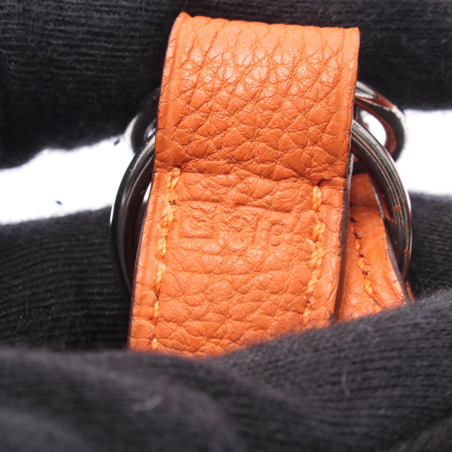ポシェットグリーン ボディバッグ トゴ オレンジ シルバー金具 □G刻印 エルメス