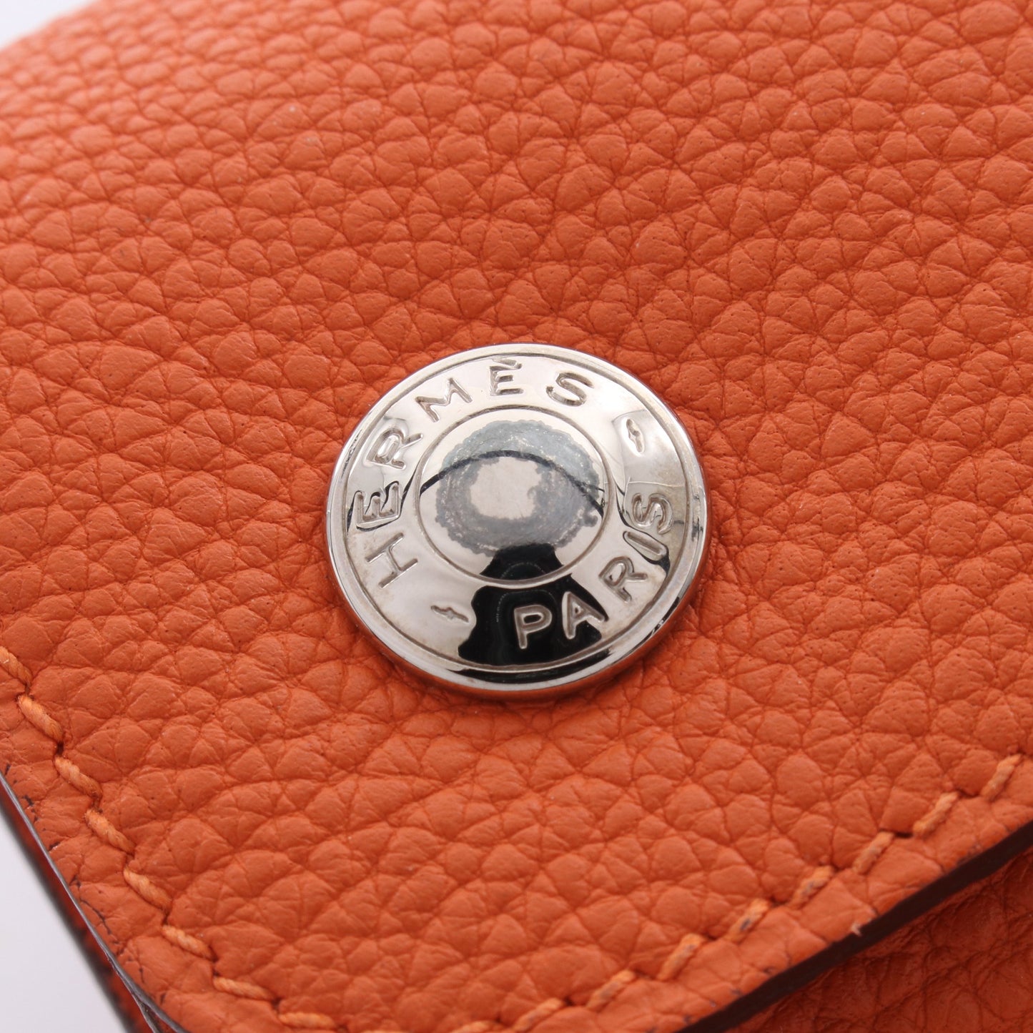 ポシェットグリーン ボディバッグ トゴ オレンジ シルバー金具 □G刻印 エルメス
