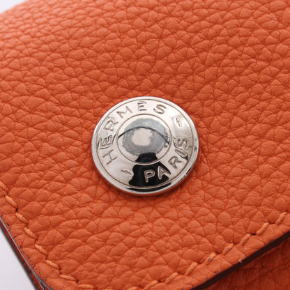 ポシェットグリーン ボディバッグ トゴ オレンジ シルバー金具 □G刻印 エルメス