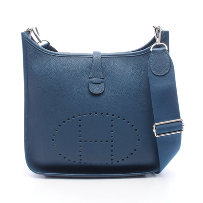 エヴリン 3 トロワ PM ディープブルー ショルダーバッグ トリヨンクレマンス ブルー シルバー金具 Y刻印 エルメス バッグ HERMES