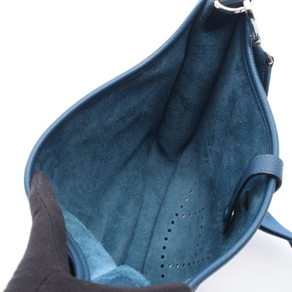 エヴリン 3 トロワ PM ディープブルー ショルダーバッグ トリヨンクレマンス ブルー シルバー金具 Y刻印 エルメス バッグ HERMES