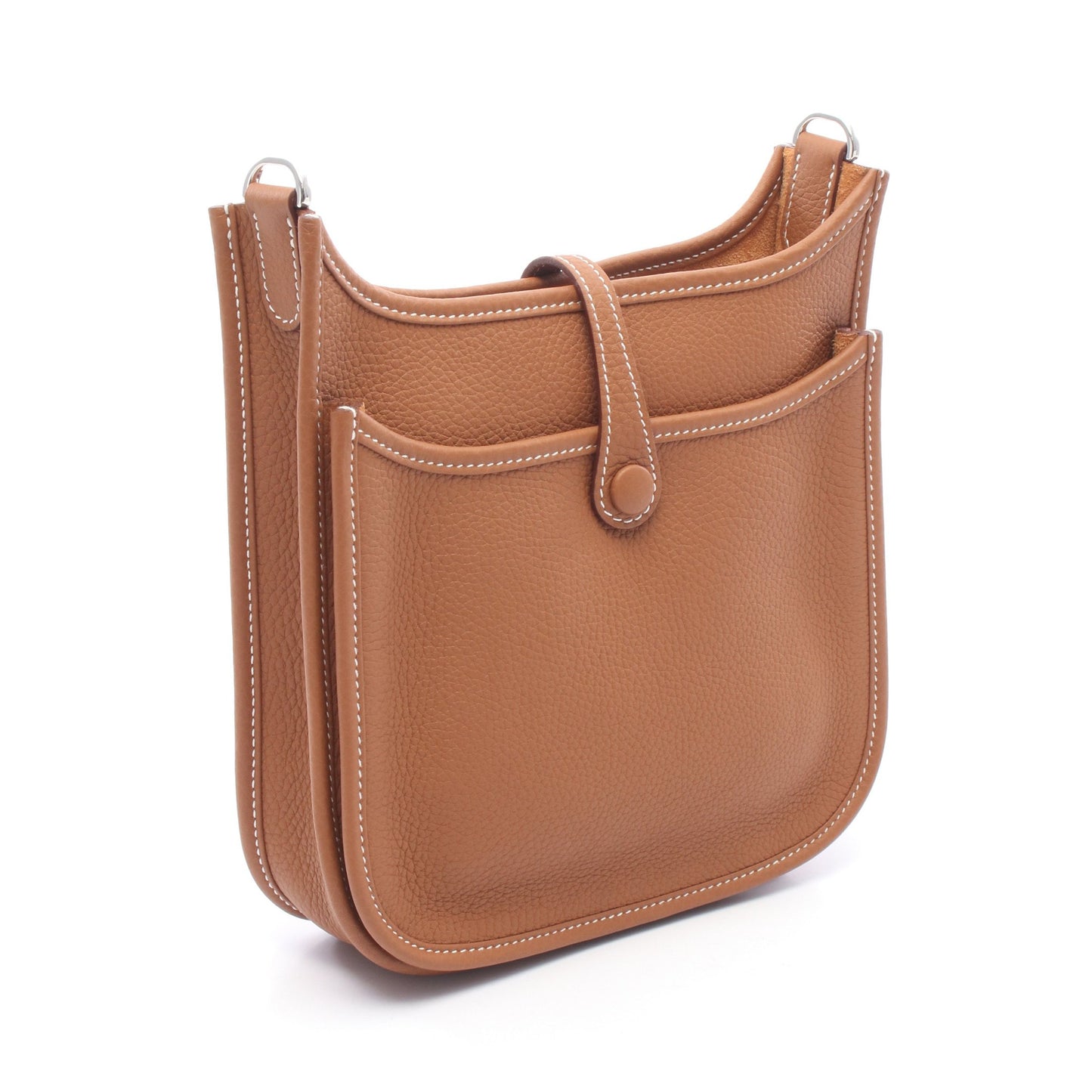 エヴリン23 ゴールド ショルダーバッグ トリヨンクレマンス ブラウン シルバー金具 G刻印 エルメス バッグ HERMES