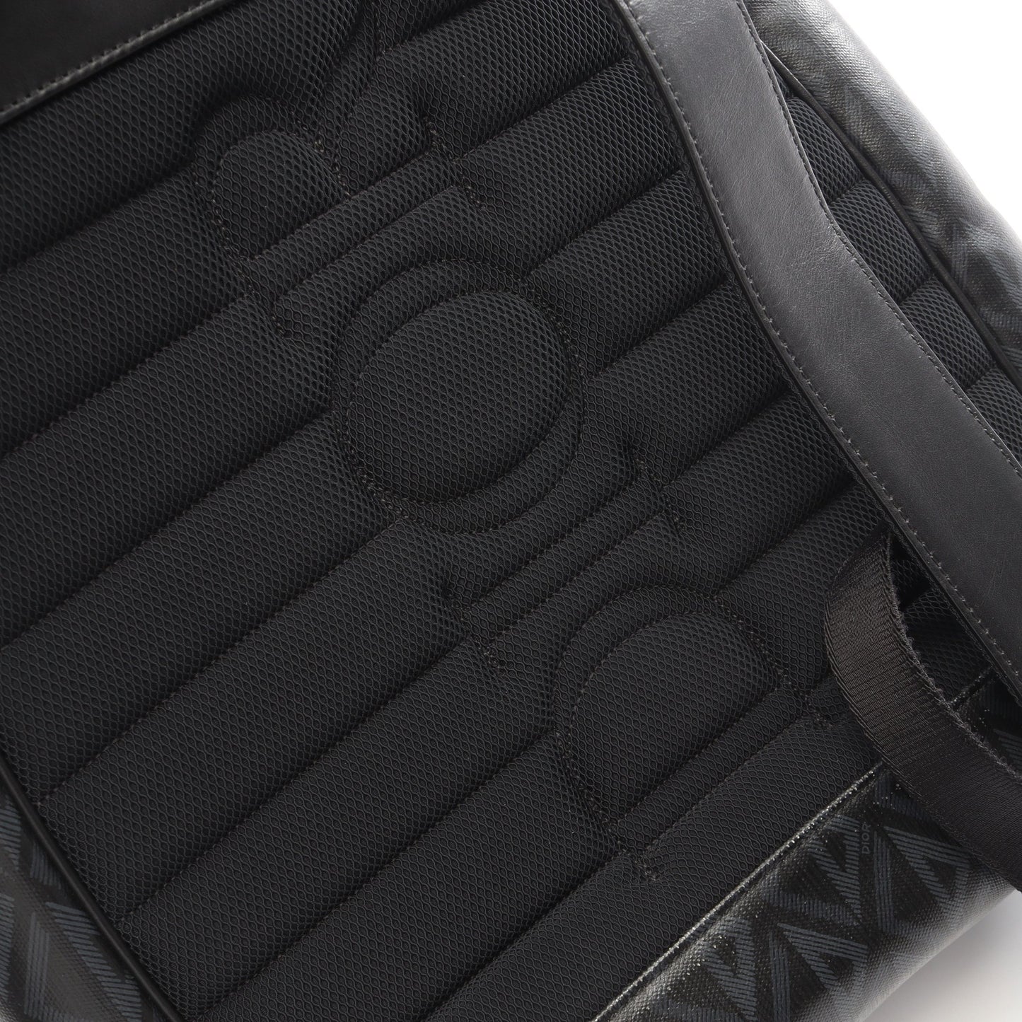 HIT THE ROAD ヒット ザ ロード スモール CDダイヤモンド バックパック リュックサック PVC レザー ブラック ディオール