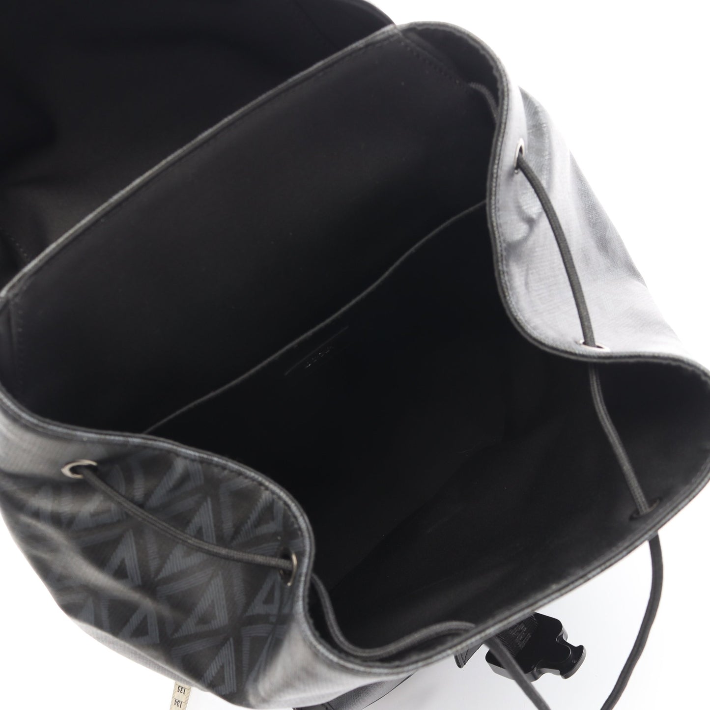 HIT THE ROAD ヒット ザ ロード スモール CDダイヤモンド バックパック リュックサック PVC レザー ブラック ディオール