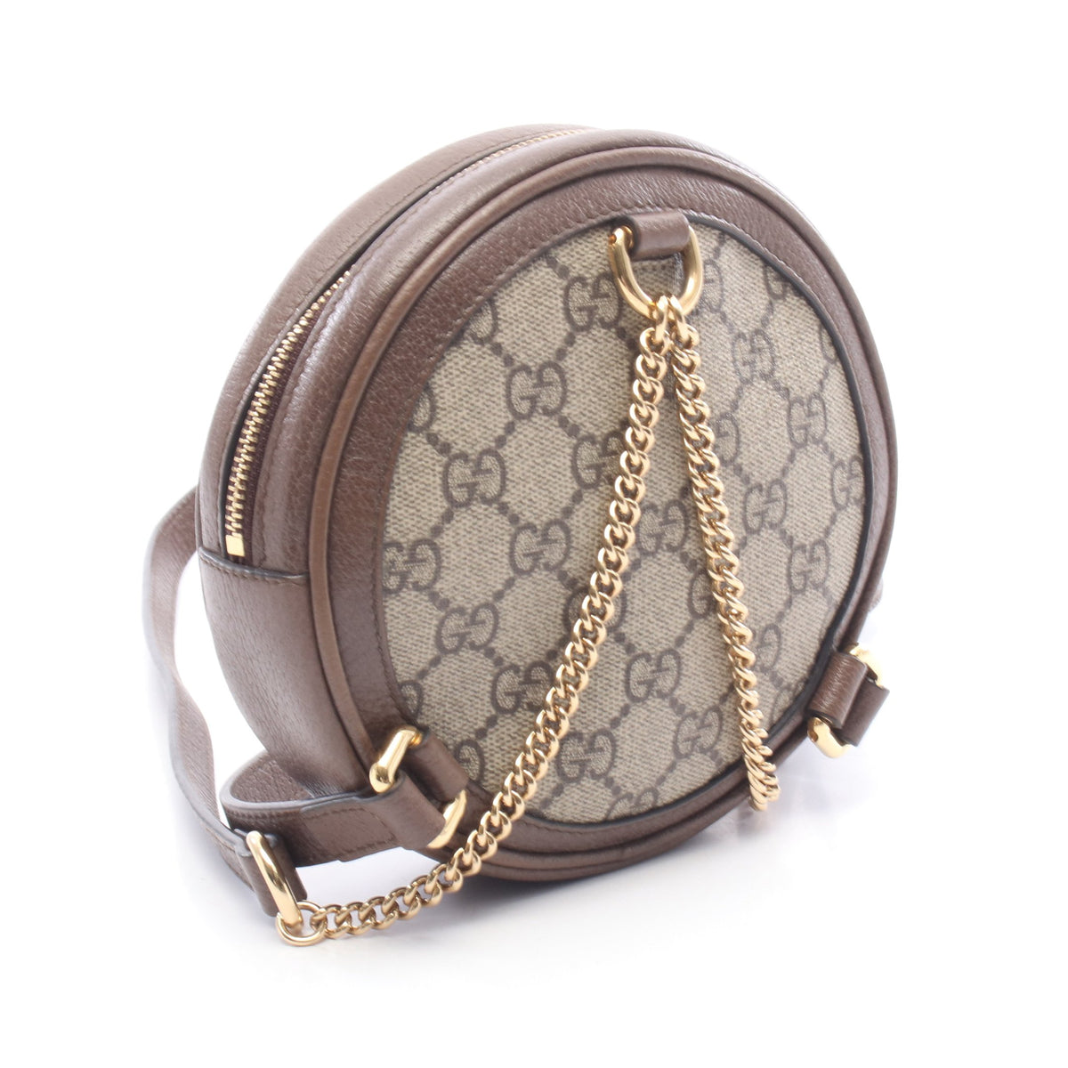 オフィディア GGスプリーム バックパック ミニリュック PVC レザー ベージュ ブラウン マルチカラー グッチ バッグ GUCCI