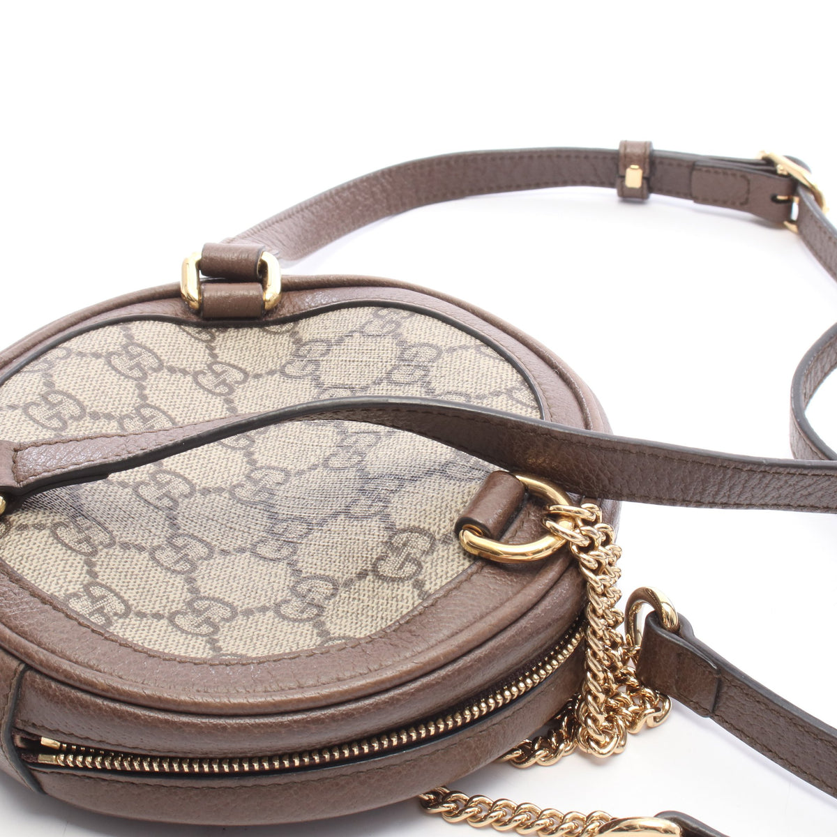 オフィディア GGスプリーム バックパック ミニリュック PVC レザー ベージュ ブラウン マルチカラー グッチ バッグ GUCCI