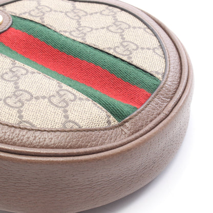 オフィディア GGスプリーム バックパック ミニリュック PVC レザー ベージュ ブラウン マルチカラー グッチ バッグ GUCCI