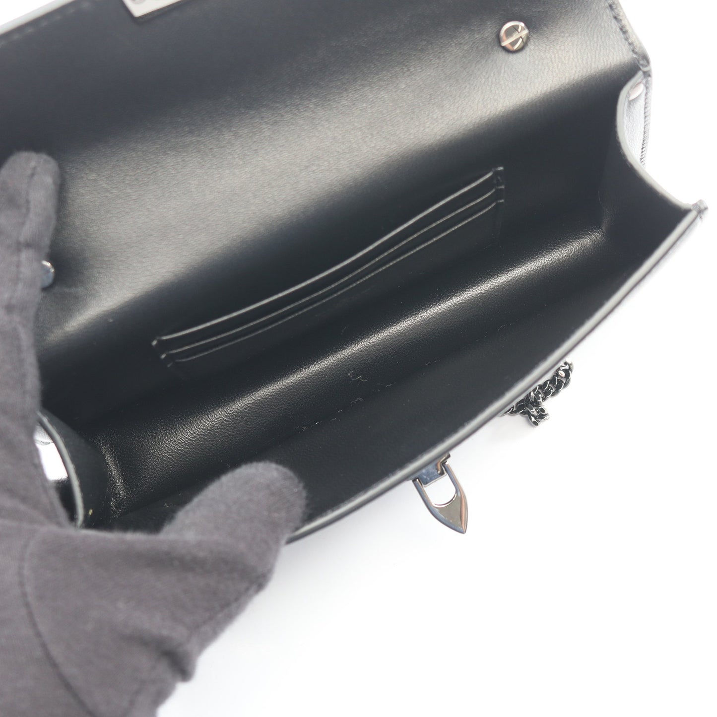 ロックスタッズ 2WAY ハンドバッグ レザー ブラック ヴァレンティノガラヴァーニ