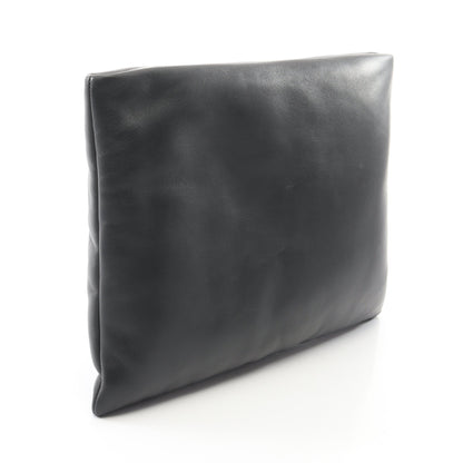 パフィー ポーチ クラッチバッグ レザー ブラック サンローランパリ バッグ SAINT LAURENT PARIS