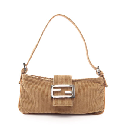 マンマバケット ショルダーバッグ コーデュロイ カーキブラウン フェンディ バッグ FENDI