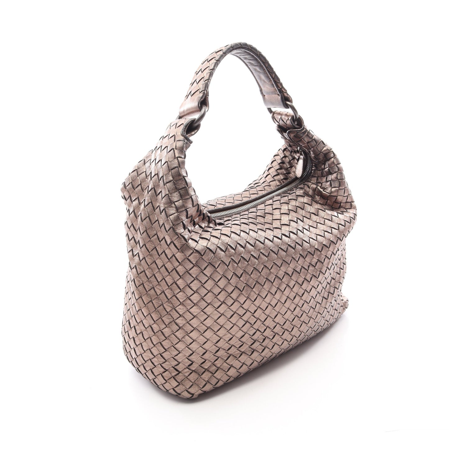 イントレチャート ワンショルダーバッグ レザー シャンパンゴールド ボッテガヴェネタ バッグ BOTTEGA VENETA