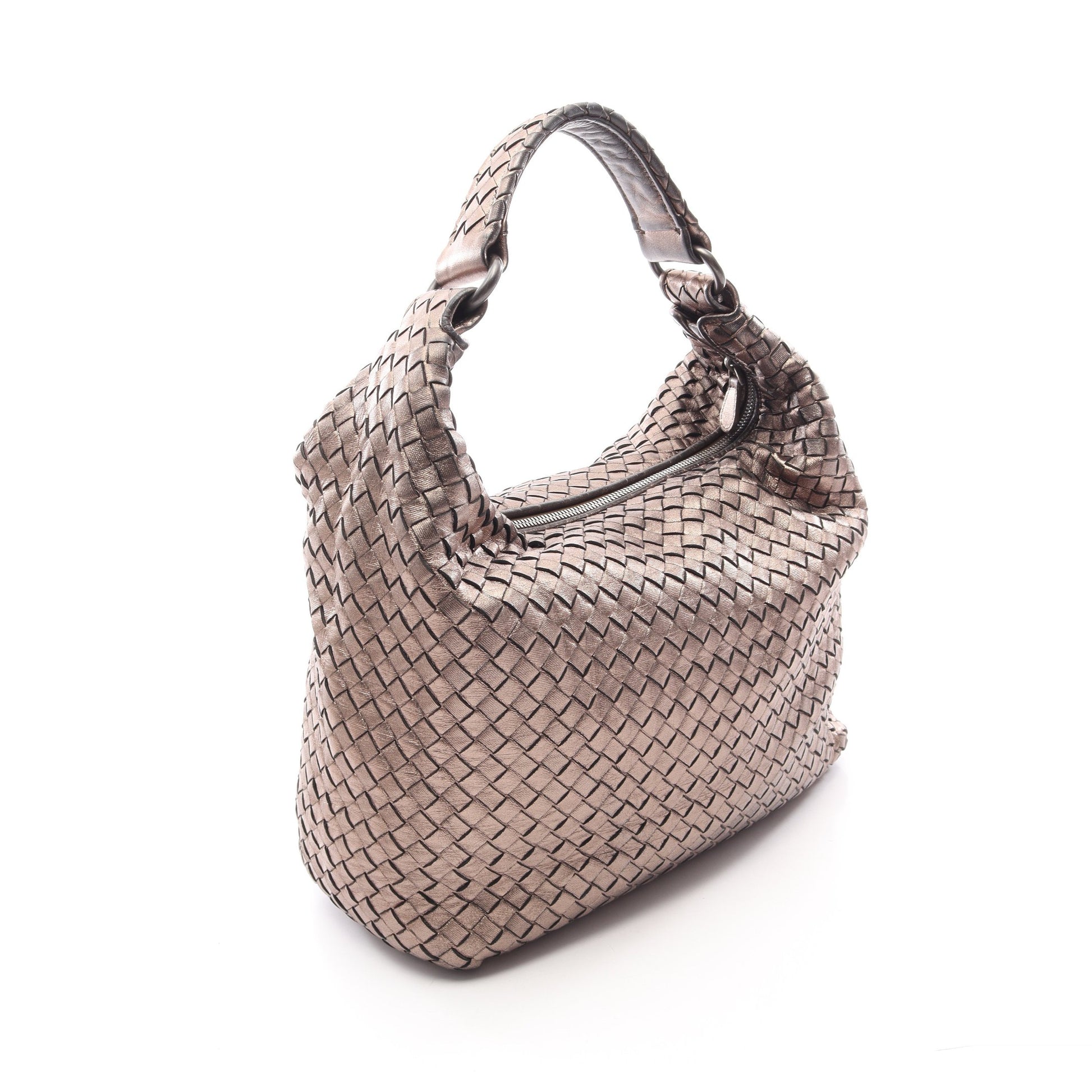イントレチャート ワンショルダーバッグ レザー シャンパンゴールド ボッテガヴェネタ バッグ BOTTEGA VENETA