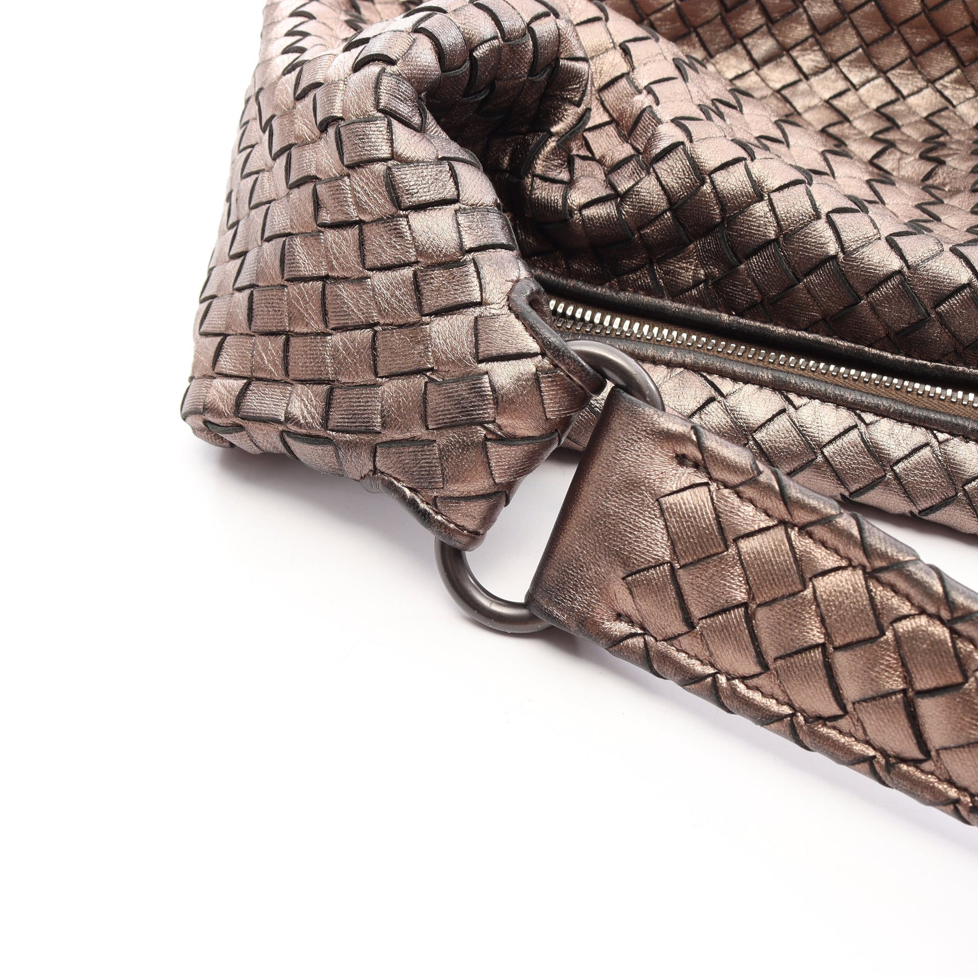 イントレチャート ワンショルダーバッグ レザー シャンパンゴールド ボッテガヴェネタ バッグ BOTTEGA VENETA