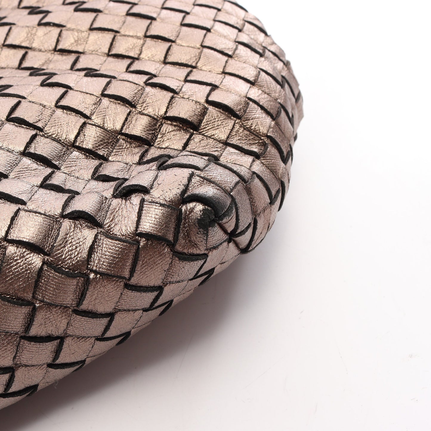 イントレチャート ワンショルダーバッグ レザー シャンパンゴールド ボッテガヴェネタ バッグ BOTTEGA VENETA