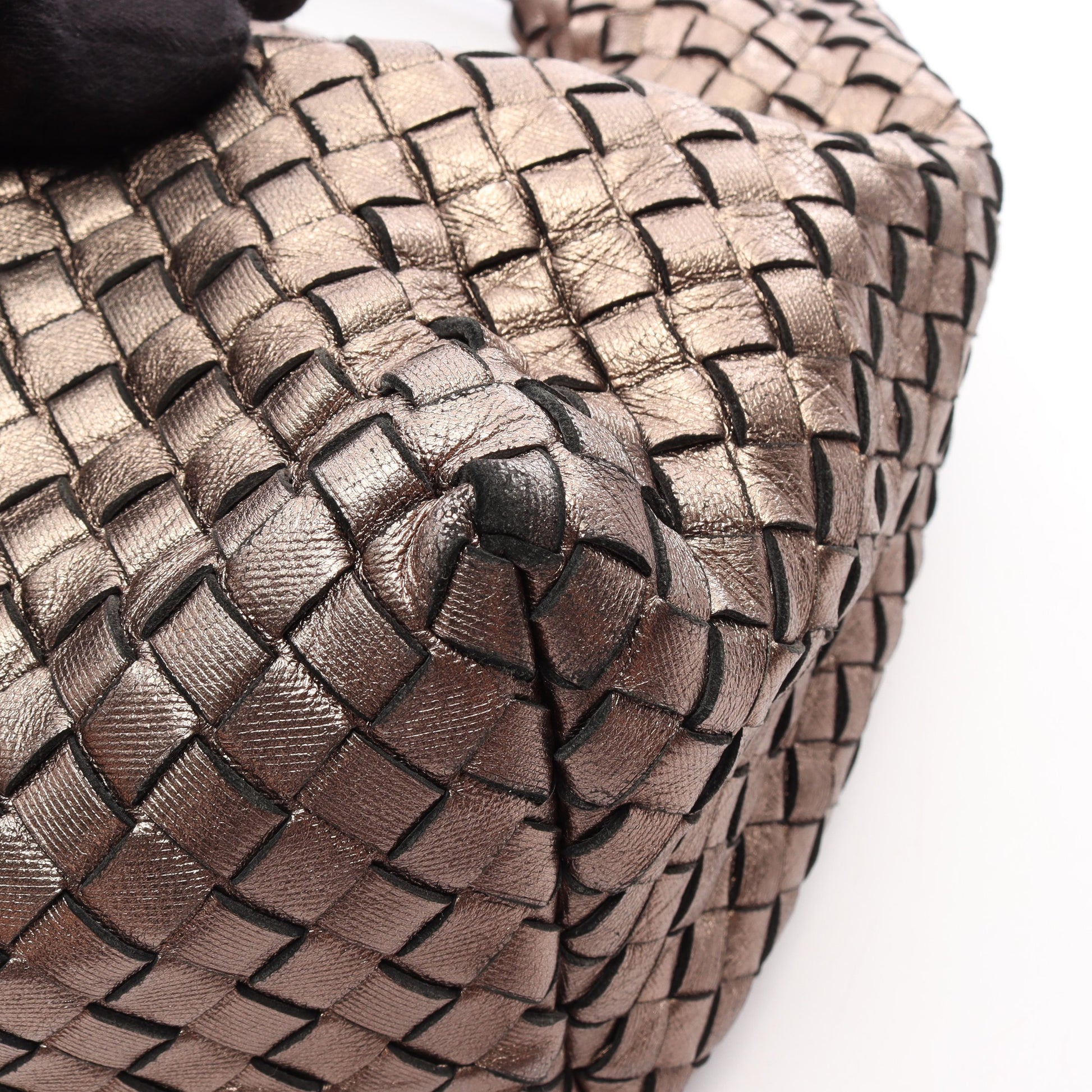 イントレチャート ワンショルダーバッグ レザー シャンパンゴールド ボッテガヴェネタ バッグ BOTTEGA VENETA