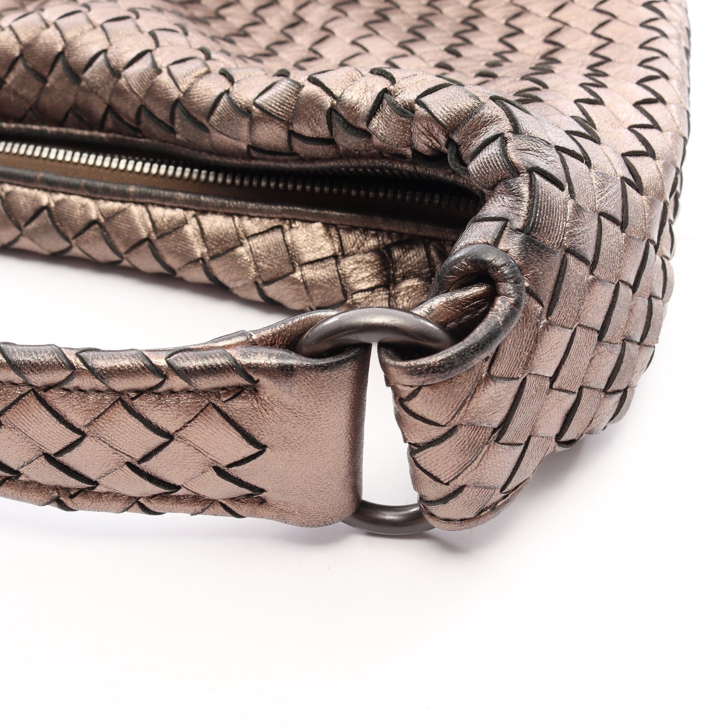 イントレチャート ワンショルダーバッグ レザー シャンパンゴールド ボッテガヴェネタ バッグ BOTTEGA VENETA