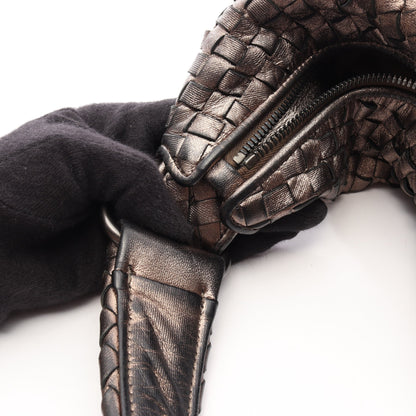 イントレチャート ワンショルダーバッグ レザー シャンパンゴールド ボッテガヴェネタ バッグ BOTTEGA VENETA