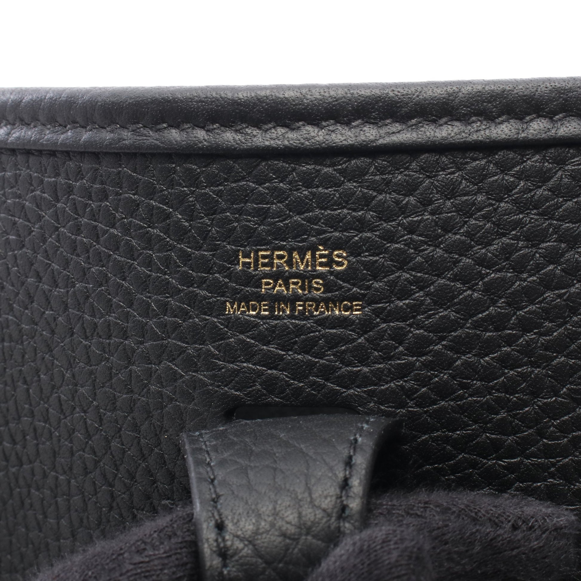エヴリン23 ショルダーバッグ トリヨンクレマンス ブラック ゴールド金具 G刻印 エルメス バッグ HERMES