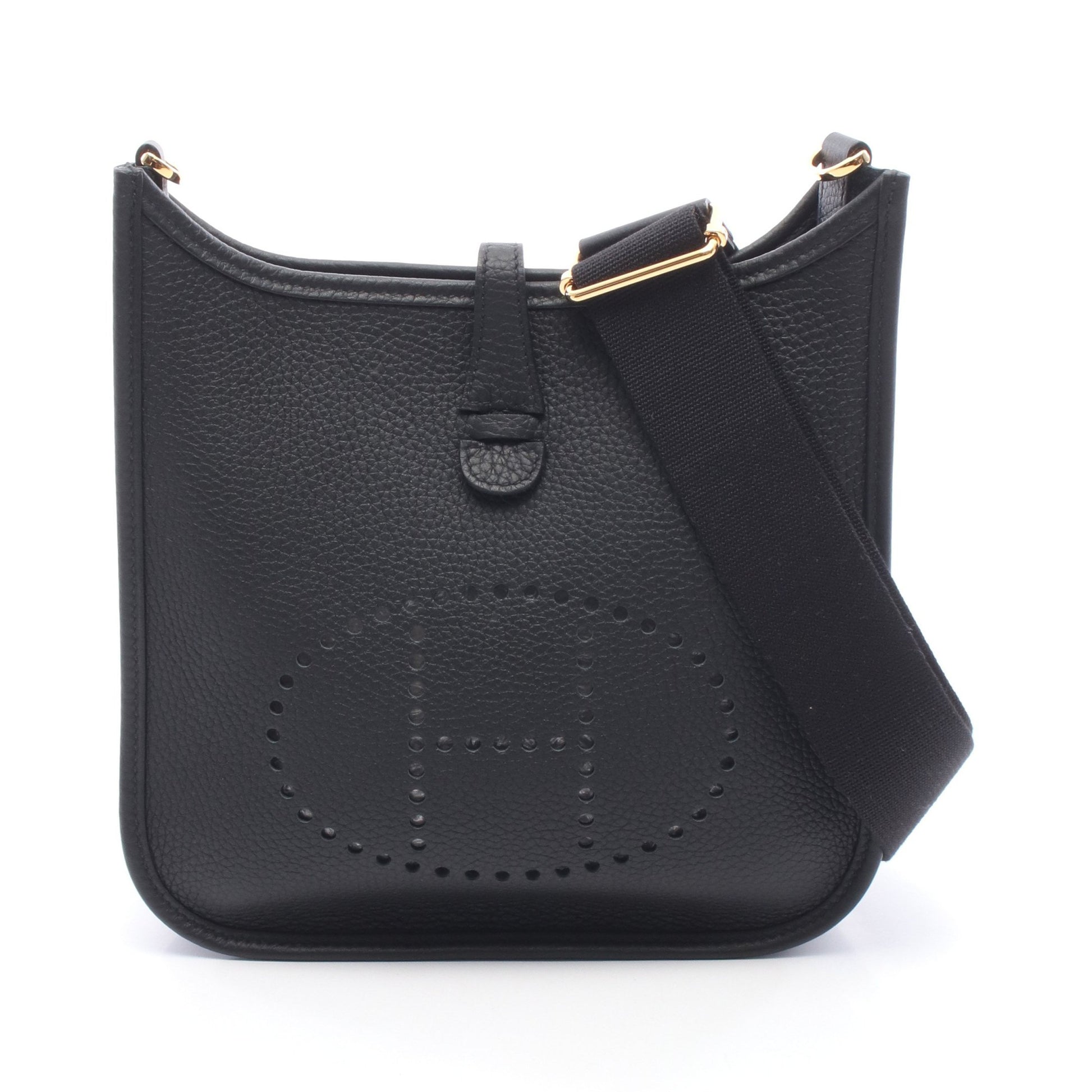 エヴリン23 ショルダーバッグ トリヨンクレマンス ブラック ゴールド金具 G刻印 エルメス バッグ HERMES