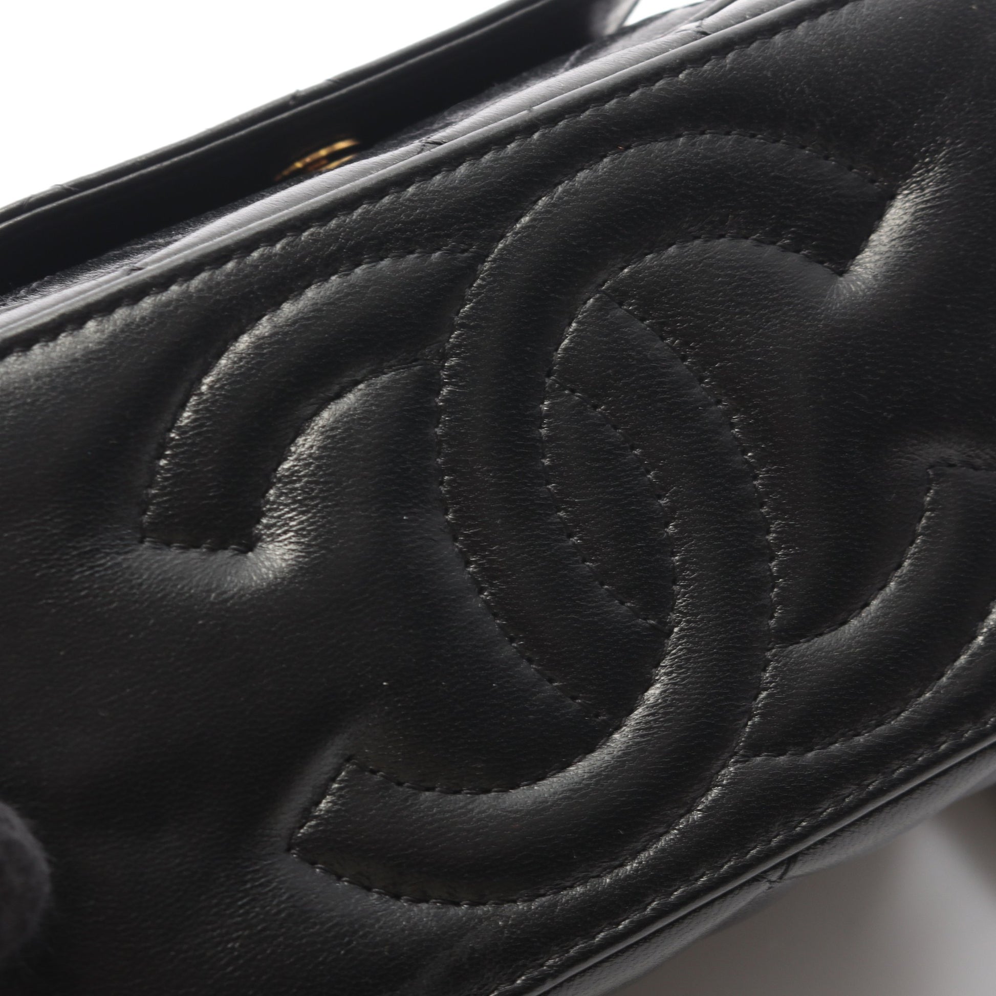 マトラッセ バニティバッグ チェーンショルダーバッグ キャビアスキン ブラック ゴールド金具 シャネル バッグ CHANEL