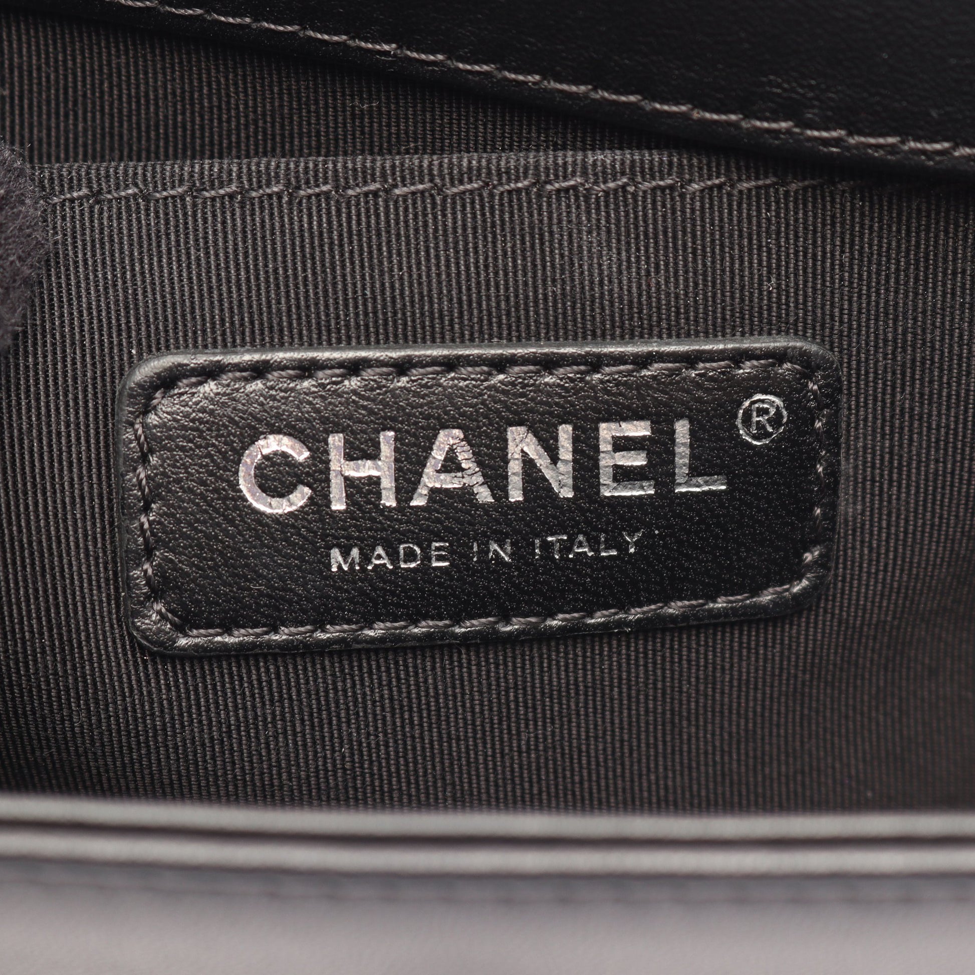 ボーイシャネル スモール チェーンショルダーバッグ ラムスキン ブラック シルバー金具 シャネル バッグ CHANEL