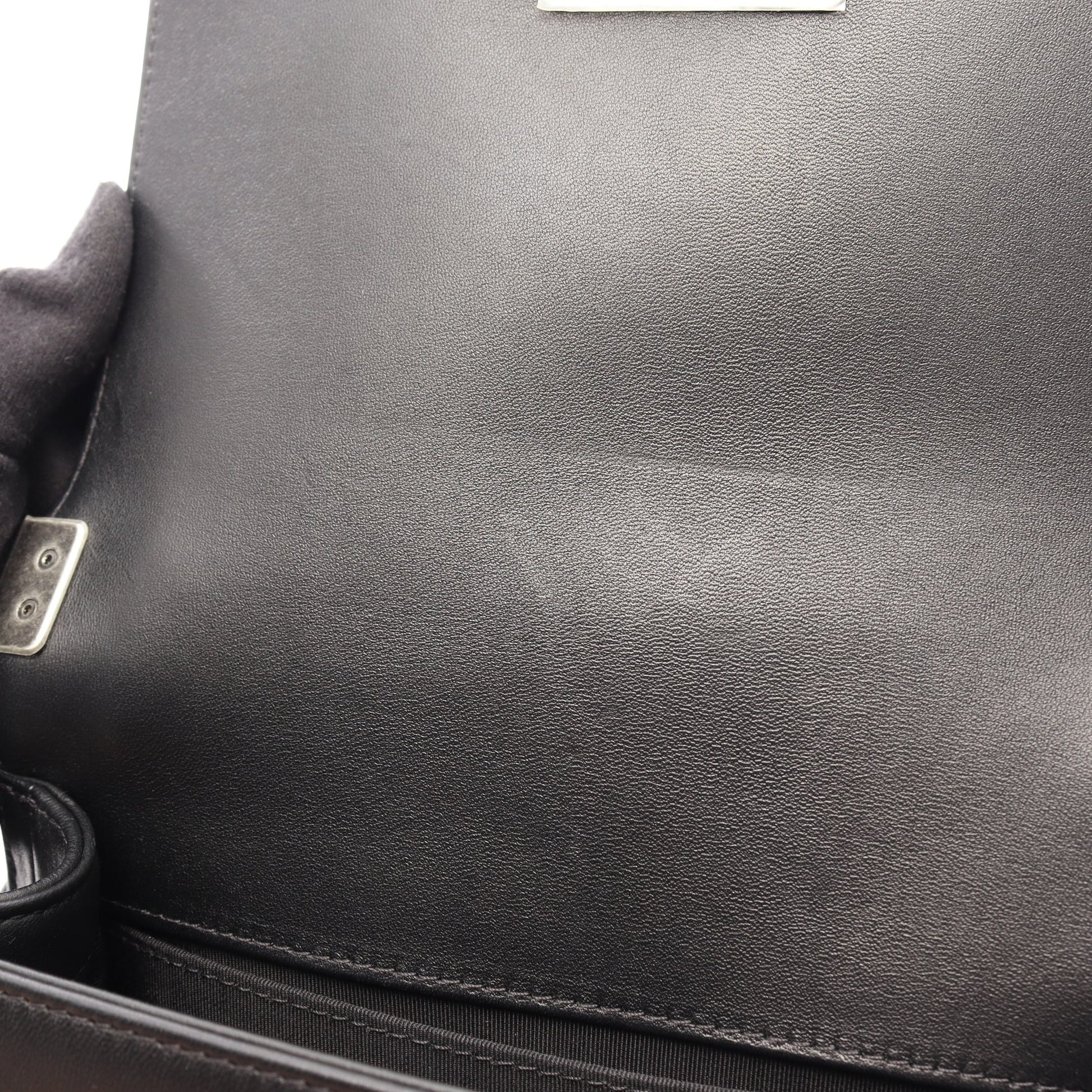 ボーイシャネル スモール チェーンショルダーバッグ ラムスキン ブラック シルバー金具 シャネル バッグ CHANEL