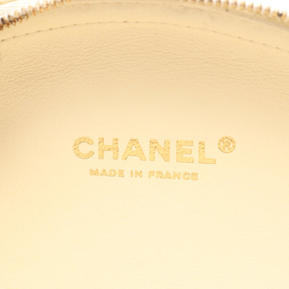 LA PAUSA シェブロン Vステッチ チェーンショルダーバッグ レザー ベージュ マルチカラー ゴールド金具 シャネル バッグ CHANEL