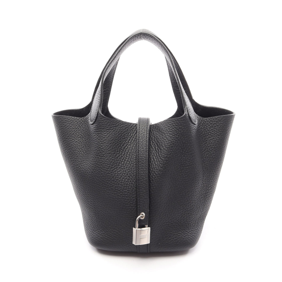 ピコタンロックPM ハンドバッグ トリヨンクレマンス ブラック シルバー金具 G刻印 エルメス バッグ HERMES