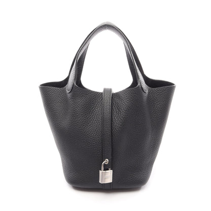 ピコタンロックPM ハンドバッグ トリヨンクレマンス ブラック シルバー金具 G刻印 エルメス バッグ HERMES