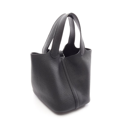 ピコタンロックPM ハンドバッグ トリヨンクレマンス ブラック シルバー金具 G刻印 エルメス バッグ HERMES