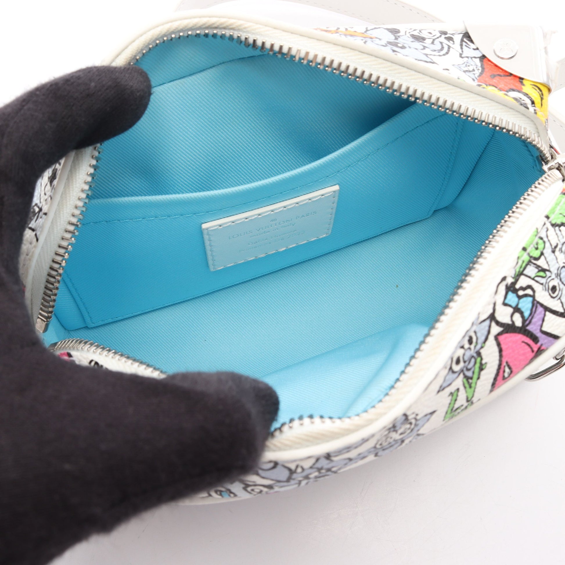 ミニ ソフトトランク モノグラムコミック チェーンショルダーバッグ PVC レザー ホワイト マルチカラー ルイヴィトン バッグ LOUIS VUITTON