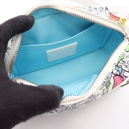 ミニ ソフトトランク モノグラムコミック チェーンショルダーバッグ PVC レザー ホワイト マルチカラー ルイヴィトン バッグ LOUIS VUITTON