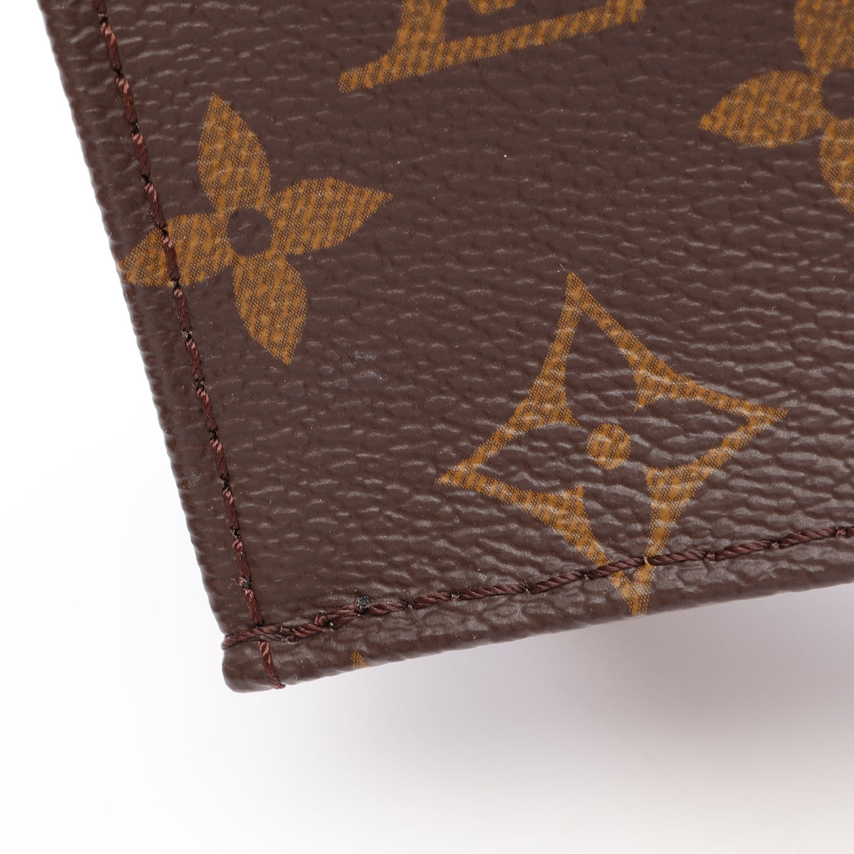プティット サックプラ モノグラム 2WAY ハンドバッグ PVC レザー ブラウン ルイヴィトン バッグ LOUIS VUITTON