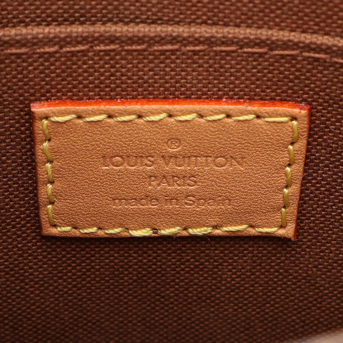 プティット サックプラ モノグラム 2WAY ハンドバッグ PVC レザー ブラウン ルイヴィトン バッグ LOUIS VUITTON