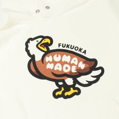 ANIMAL HOODIE WHITE 福岡限定 25AW プルオーバーパーカー コットン ホワイト ヒューマンメイド