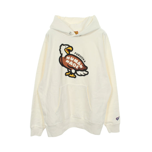 ANIMAL HOODIE WHITE 福岡限定 25AW プルオーバーパーカー コットン ホワイト ヒューマンメイド トップス HUMAN MADE