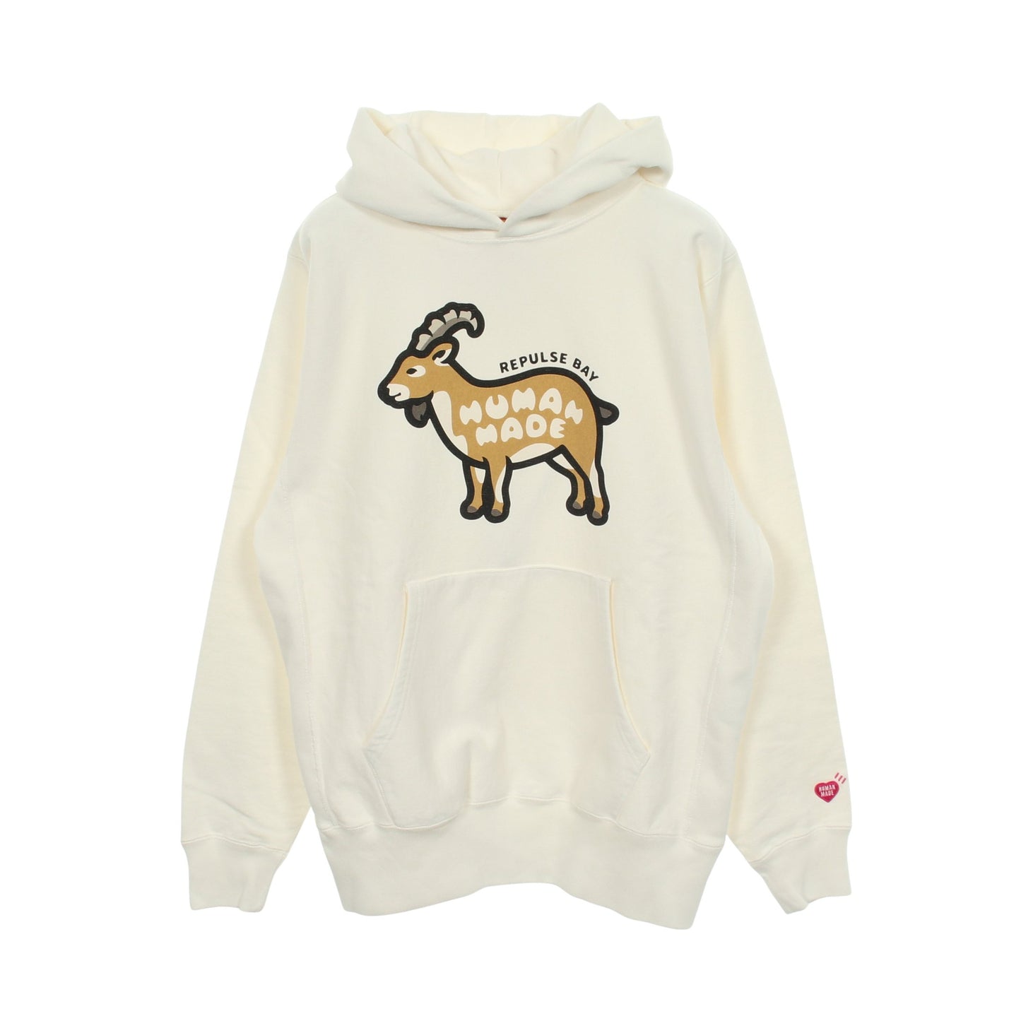 ANIMAL HOODIE WHITE Repulse Bay限定 25AW プルオーバーパーカー コットン ホワイト ヒューマンメイド