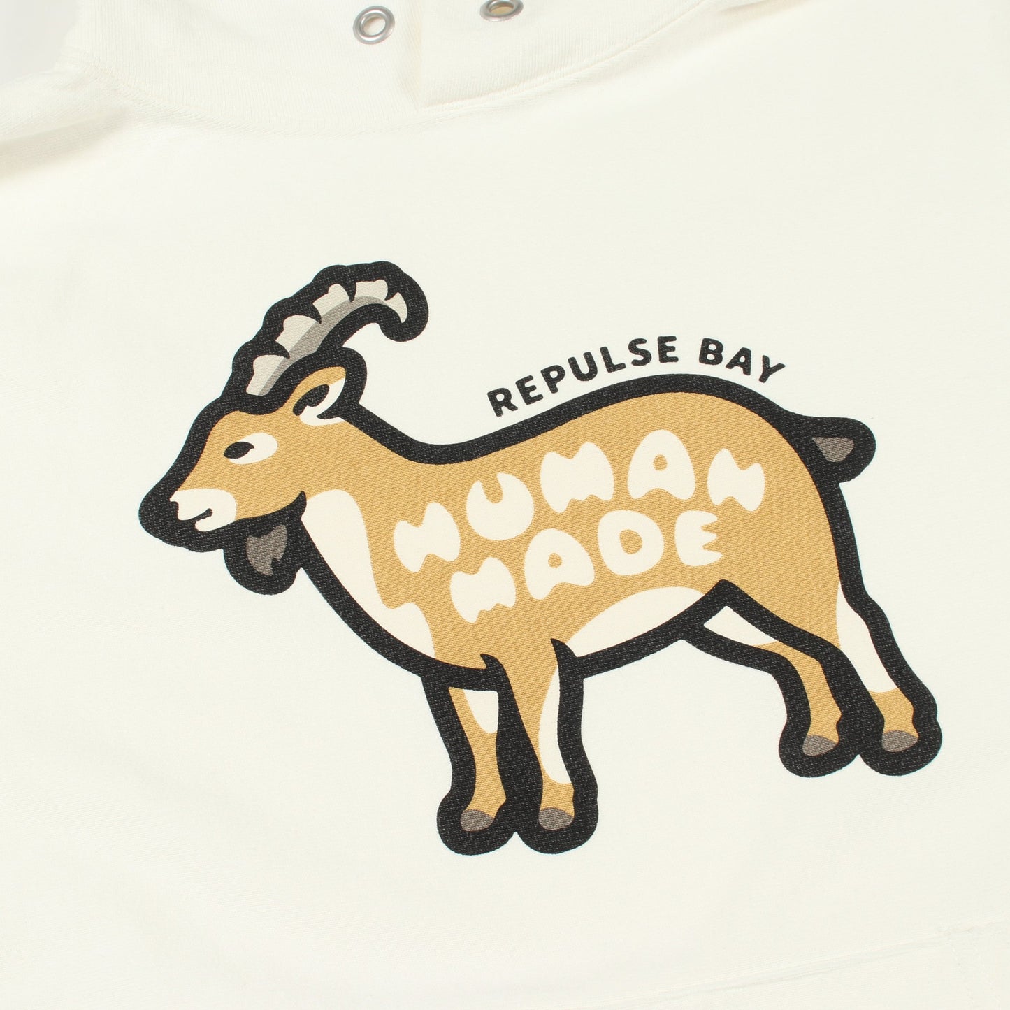ANIMAL HOODIE WHITE Repulse Bay限定 25AW プルオーバーパーカー コットン ホワイト ヒューマンメイド