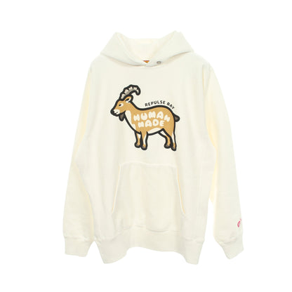 ANIMAL HOODIE WHITE Repulse Bay限定 25AW プルオーバーパーカー コットン ホワイト ヒューマンメイド
