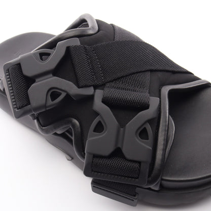 SNAP SLIDE SANDAL スライドサンダル レザー ファブリック ブラック ボッテガヴェネタ