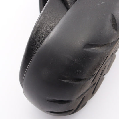 SNAP SLIDE SANDAL スライドサンダル レザー ファブリック ブラック ボッテガヴェネタ