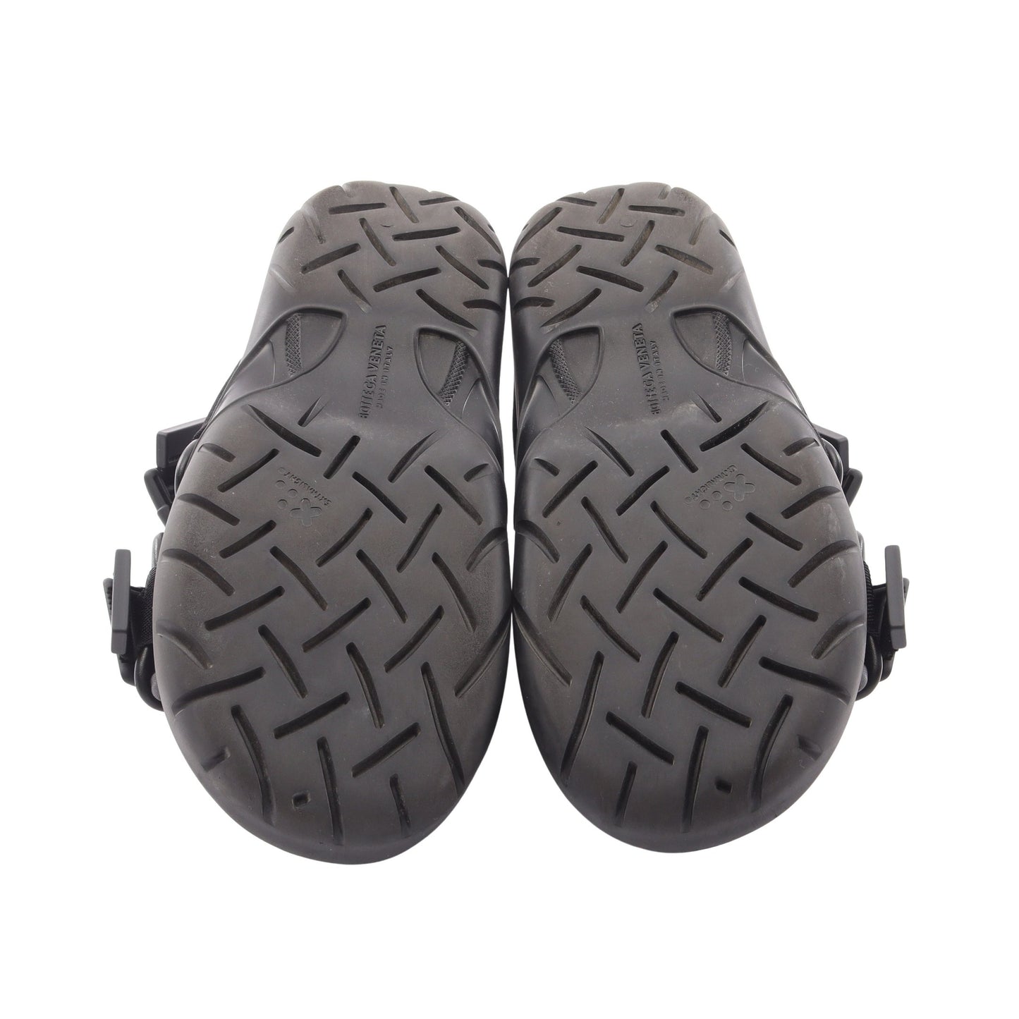 SNAP SLIDE SANDAL スライドサンダル レザー ファブリック ブラック ボッテガヴェネタ